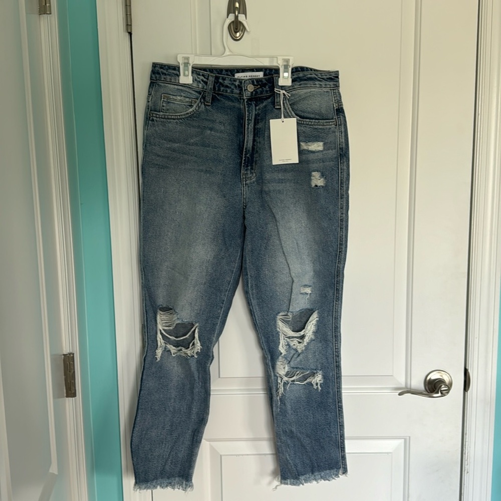 Flying Monkey mom jeans.... NWT sz 30 No Stretch